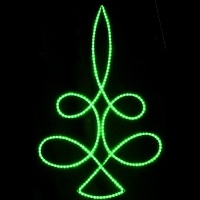 5' LED Rope Light Loop Tree