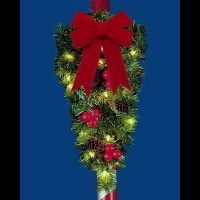 4' Royal Pine Spray with 18''<br />Fabric Bow