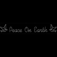 45' Silhouette Peace on Earth<br />with Doves